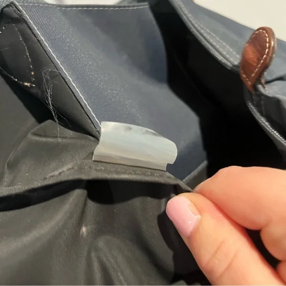 LONGCHAMP Le Pliage Tote bag Charcoal gray Canvas Small - Picture 9 of 11